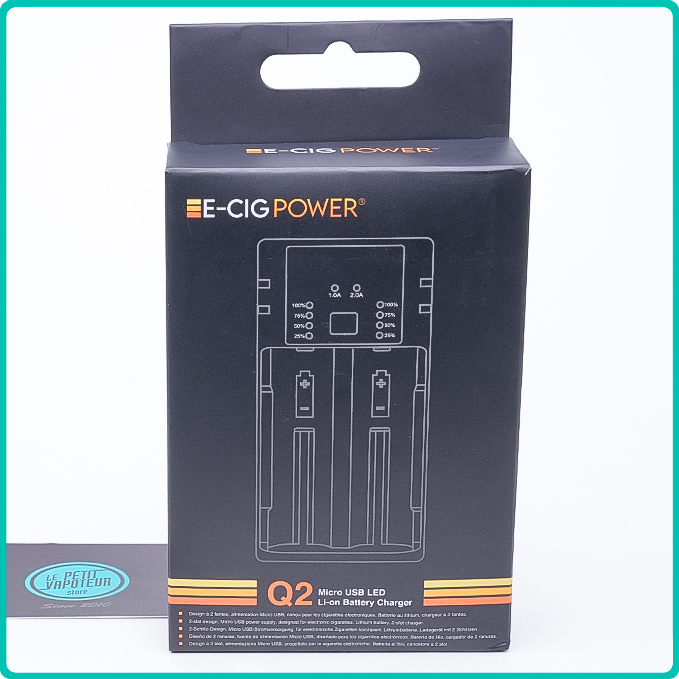 Packaging Chargeur E-Cig Power Q2